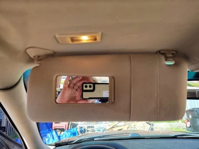 BMW E53 X5 2000-2006 lado izquierdo del conductor parasol bronceado/beige OEM iluminado  Foto 1 de 4