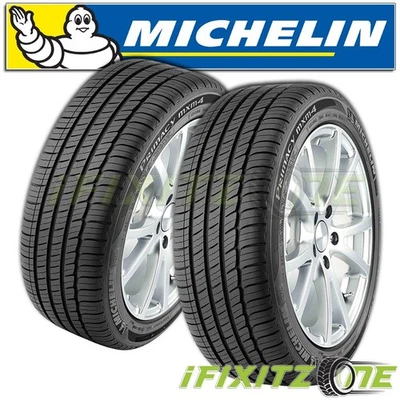 2 Michelin Primacy MXM4 ZP 225/45R17 90V Tires 500AA UTQG, Run Flat 30K Mileage Foto 1 de 4