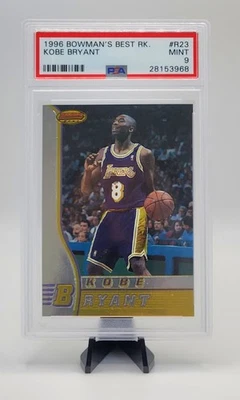 1996-97 Bowman's Best Kobe Bryant RC #R23 Rookie Card Graded PSA 9 Lakers HOF - Image 1 of 2