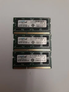 3x 8GB PC3L-12800s DDR3-1600MHz Crucial CT102464BF160B.C16FPD - Picture 1 of 3