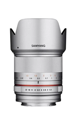 Lente de enfoque único gran angular SAMYANG 21mm F1.4 ED AS UMC CS Silver... - Imagen 1 de 3