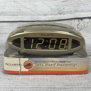 Acu-Rite Intelli-Time Digital Electric Alarm Clock Sets Itself Instantly 13027A1 - Picture 1 of 6