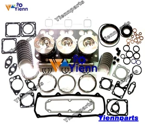 3TN100 3TN100E 3TN100L Overhaul Rebuild Kit for Yanmar Engine F475 F535 Tractor - Picture 1 of 6