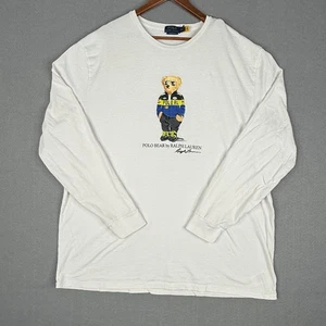Polo Ralph Lauren Polo Bear Hemd Herren 2XL Weiß Langarm GQ Dapper Bear - Bild 1 von 9