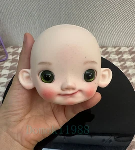 1/6 BJD Doll Handmade Big Head Pipi Only Head Normal Skin-Free Face Make Up+Eyes - Picture 1 of 9