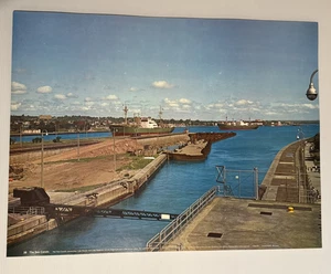 Vintage Fideler Teaching Print Midwest and Great Plains - Soo Canals - Browning - Picture 1 of 11