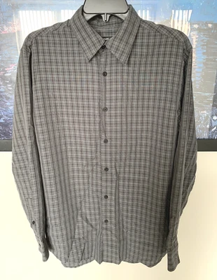 Camisa de vestir para hombre Alfani gris a cuadros talla mediana M 15,5 32 Foto 1 de 4