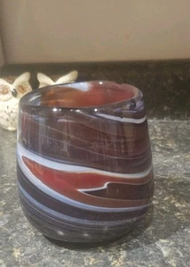 Anthropologie Swirl Bicchiere/Portacandele Votivo Ottime Condizioni - Foto 1 di 6