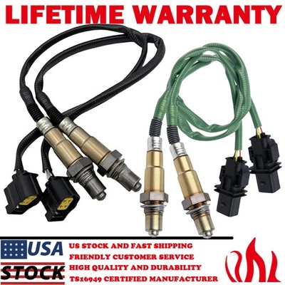 4x Sensor de oxigênio a montante e a jusante para Mercedes-Benz C300 3.0L 2008-2012 E350 3.5L - Imagem 1 de 4