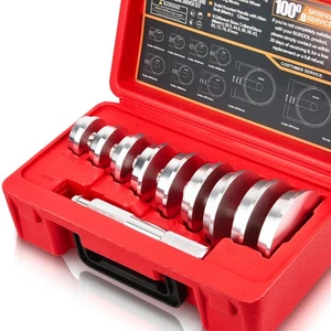 Universal Bearing Race and Seal Bushing Driver Install Set Aluminum 9 Discs/C... - Picture 1 of 7