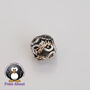Genuine Pandora Family Forever Infinity two tone gold & silver CZ Charm 791525CZ - Picture 1 of 8