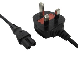 Mixed 1.5M to 1.8M Metre 2-Pin AC Adapter Mains Lead Power Cable Cord UK Plug - Picture 1 of 3