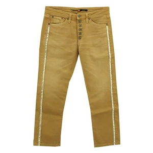  PLEASE 7/8 Damen Jeans Hose P36H Slim Stretch savanna galon braun 31765 - Picture 1 of 2