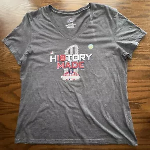 Boston Red Sox World Series Gray T-Shirt H18tory Made Women's XXL 2018 Brand New - Picture 1 of 5