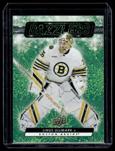 2023-24 Upper Deck Dazzlers Green Linus Ullmark Boston Bruins #DZ-138 - Imagen 1 de 2