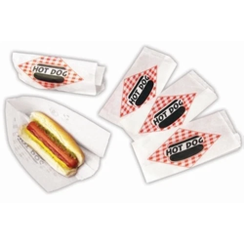 PARAGON Hot Dog Double Open Paper Bag 1000pc #8050C hotdog steamer, commercial, USA MADE