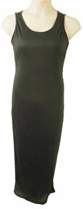 VESTIDO ELÁSTICO LARGO NEGRO CUELLO REDONDO SIN MANGAS, TALLA L / UK 12-14, LD330 - Imagen 1 de 2