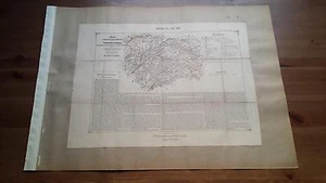 1883 Valverde y Alvarez, Mapa de la Provincia de Guadalajara Castilla La Nueva - Imagen 1 de 1