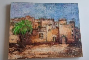 Painting Oil Orientalist Landscape Architecture. Painting Oil Landscape - Picture 1 of 15