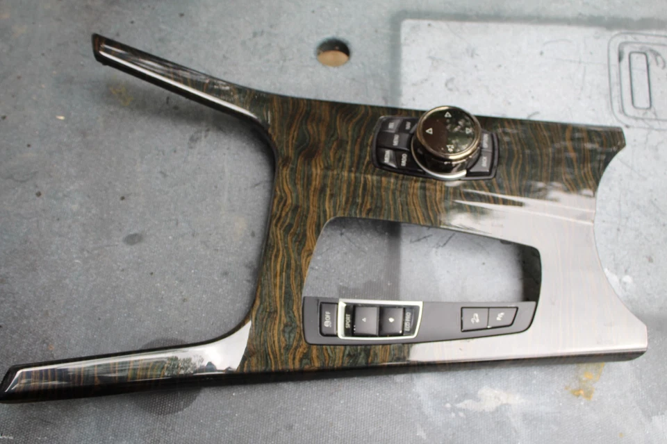 2011-2014 2015 BMW X3 CONSOLE CENTRAL DIANTEIRO PAINEL DE ACABAMENTO EM MADEIRA 9200956 - Imagem 1 de 4