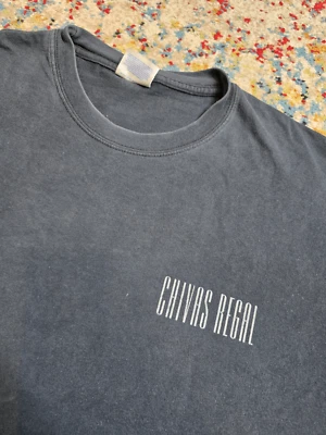 Camiseta promocional vintage Chivas Regal talla grande negra alcohol whisky escocés Foto 1 de 4