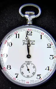 Moeris Grand Prix (Swiss) Unitas 6497 Herren Taschenuhr (Vintage) -- läuft - Bild 1 von 3