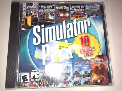New! 10 SIMULATOR PACK 10 VIDEO GAMES (PC WIN 7/8, 2013) Sealed, Firefighters + - Image 1 of 3