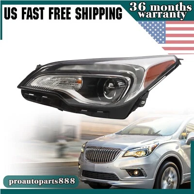 For 2016 2017 2018 Buick Envision Left Driver W/ LED DRL Bulbs Halogen Headlight - Image 1 of 4