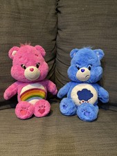 2016 Care Bear 14” Plush Toys Grumpy Bear And Cheer Bear Cloud And Rainbow