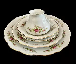 De colección Johann Haviland Moss Rosa 5 Piezas Lugar Ajuste Alemania Excelente - Imagen 1 de 10