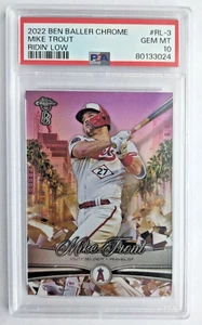 Mike Trout 2022 Topps Ben Baller Chrome Ridin Low PSA 10 Angels - Picture 1 of 3