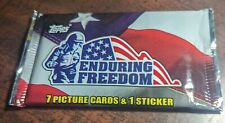 Topps Enduring Freedom 2001 Picture Card (6) & (1) Sticker Factory Sealed Pack