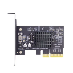 Cablecc USB 3.2 Gen2 Type-E 20Gbps Front Panel to PCI-E 4X Express Card Adapter - Picture 1 of 1