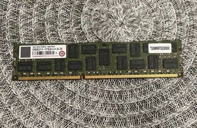 16gb Transcend 2Rx4 DDR3L 1600 ECC Reg 1.35V 240pin D68311-1752 #S6-7 - Image 1 of 3