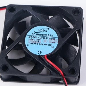 For ADDA 0.21A 2-pin 60x60x15mm Server Square Cooling Fan AD0605LX-D90 DC 5V - Picture 1 of 6