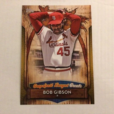 #GLG-10 Bob Gibson Cardinals 5x7  07/10 made 2019 Topps Grapefruit League Greats - Image 1 of 2