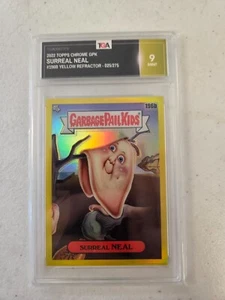2022 Topps Chrome Garbage Pail Kids Graded Yellow Refractor - Surreal Neal - Picture 1 of 2
