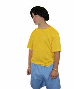 Men Yellow T-shirt Top Blue Pants for Cosplay Bob's Burgers Gene Costume HC-1108 - Picture 1 of 6