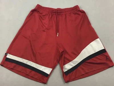 Pantalones Cortos Jordan Hombres 2XL Rojo Soid Jumpman Baloncesto Bolsillos Elásticos Dri Fit XXL * Foto 1 de 4