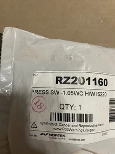 High Altitude Pressure Switch | New Reznor Honeywell 201160 | Model RZ201160 - Picture 1 of 12