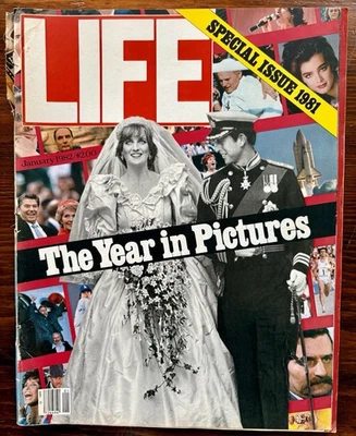 LIFE Magazine January 1982 Special Issue Year 1981 in Pictures Diana Charles Vtg - Image 1 of 4