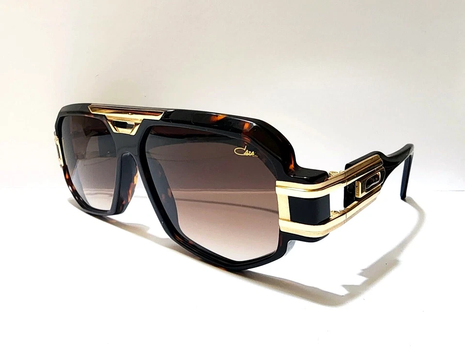 Gafas de sol CAAL marco dorado lentes marrones negras tortuga hombres mujeres Foto 1 de 1