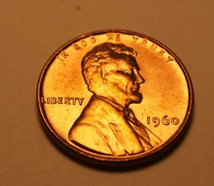 1960 P SMALL DATE  LINCOLN PENNY  BU 4 - Picture 1 of 2