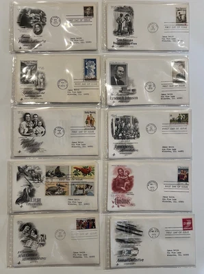 US Postage First Day of Issue Stamped Envelopes From 1972-73 - Lot 0f 20 - Image 1 of 4