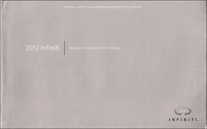 2012 Infiniti Navigation System Owners Manual User Operator Instruction Guide - Picture 1 of 3