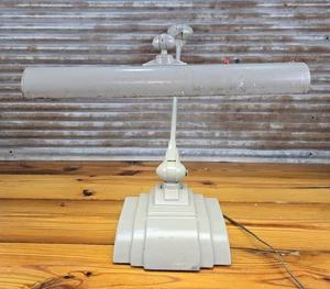 Flexo by Art Industries Chicago Vintage Articulatin Desk Lamp Gray MCM - Picture 1 of 24