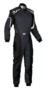 OMP KS-3 Suit Black Go Karting Racing Overall CIK 3 Layers - Picture 1 of 1