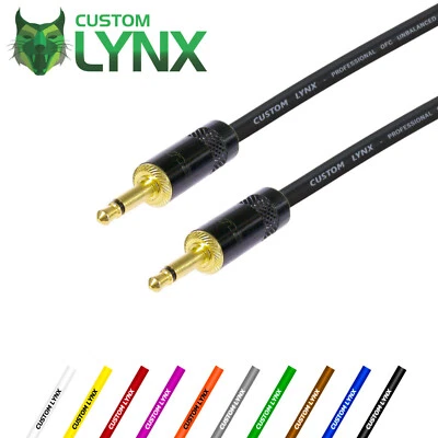 Neutrik Eurorack Patch Cable. 3.5mm Mini Mono Jack to Jack Lead. PRO Gold. Short