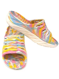 Sandali Hoka One One Free People Ora Recupero Slide Donna Taglia 10 Giallo Marmo - Foto 1 di 13