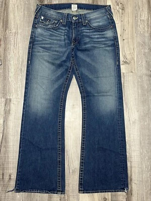 Jean True Religion World Tour Sección Billy Azul Talla 36 Asiento 34 100% Algodón Foto 1 de 4